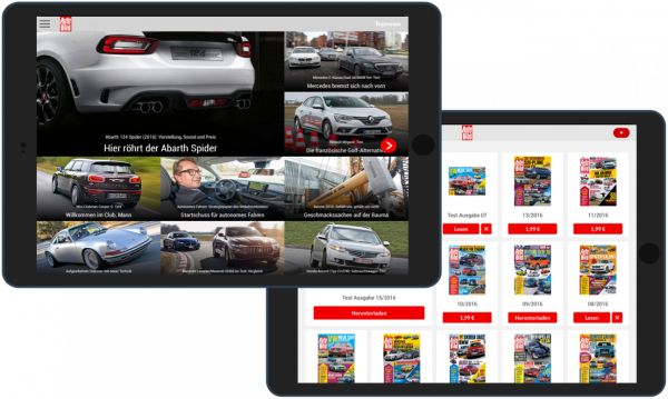 Purple DS offers the option to combine newsstand and newsfeed