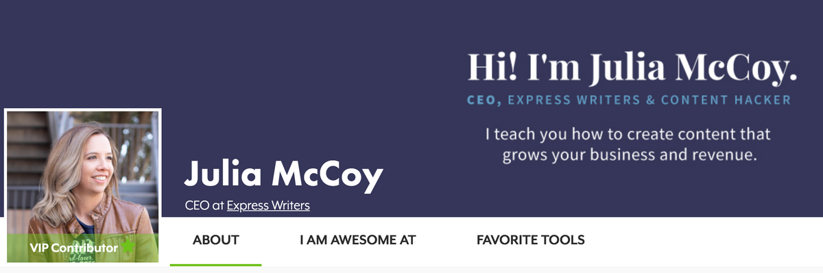 Search Engine Journal Contributor Julia McCoy