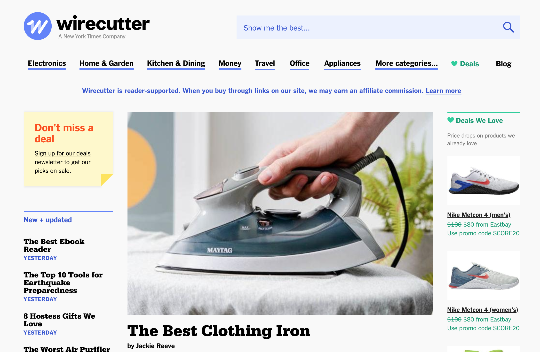 new york times wirecutter productreview site