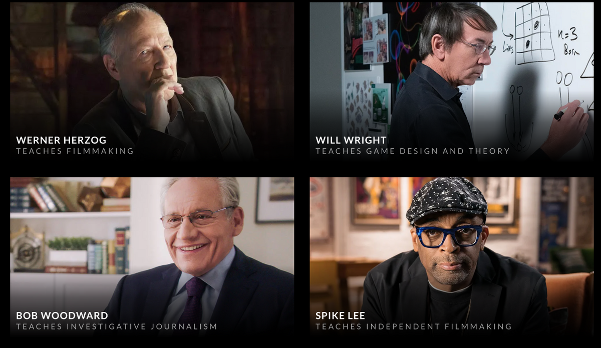 A digital course on MasterClass is a digital product.