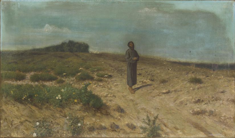 Ein Mönch in der Wüste